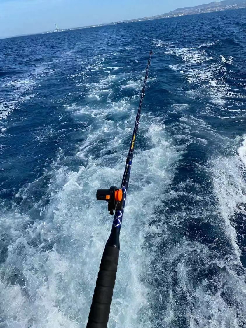 Topline Tackle Trolling Rods Saltwater Deep Sea Fishing Boat Pole 80-130  lbs 